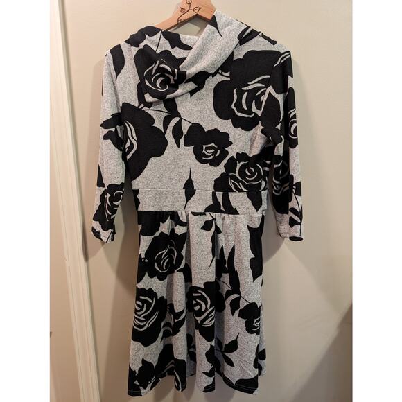 LA Soul Cowl Neck Floral Dress - Picture 5 of 6